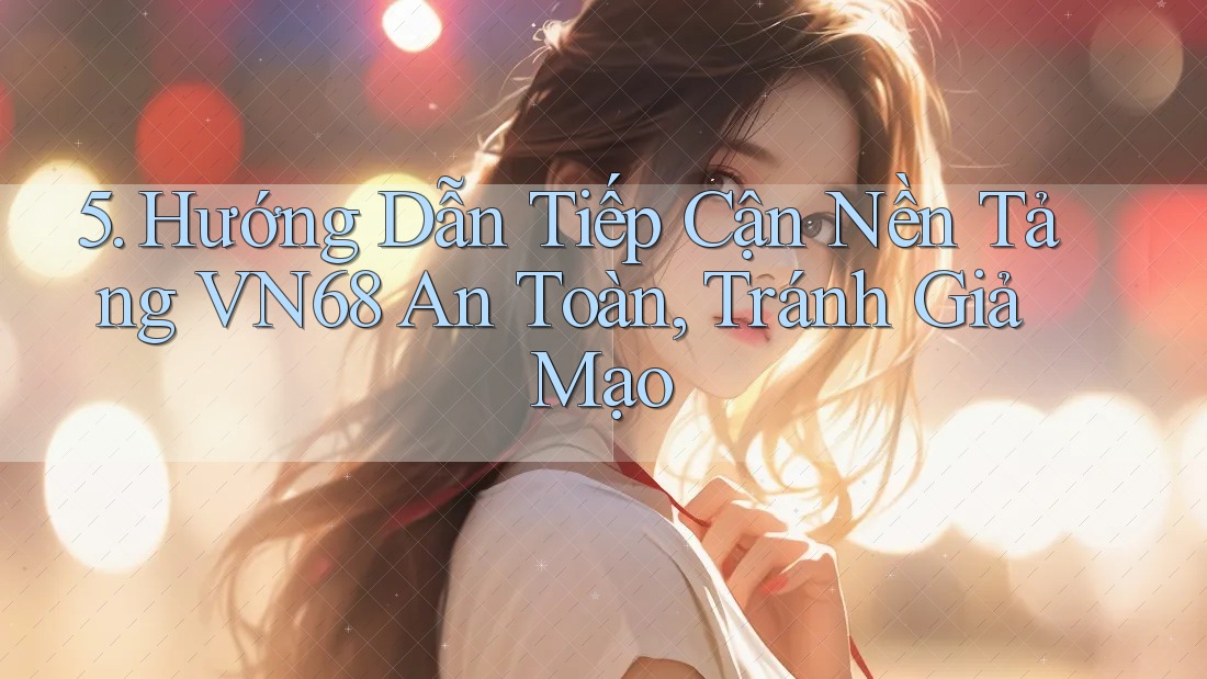 5. Hướng Dẫn Tiếp Cận Nền Tảng VN68 An Toàn, Tránh Giả Mạo