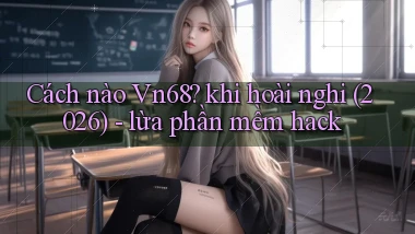 Cách nào Vn68 khi hoài nghi (2026)   lừa phần mềm hack