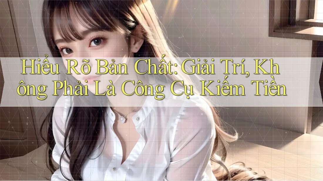 Hiểu Rõ Bản Chất: Giải Trí, Không Phải Là Công Cụ Kiếm Tiền