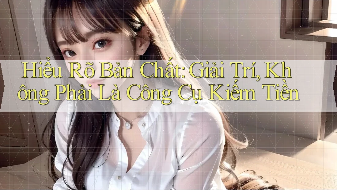 Hiểu Rõ Bản Chất: Giải Trí, Không Phải Là Công Cụ Kiếm Tiền