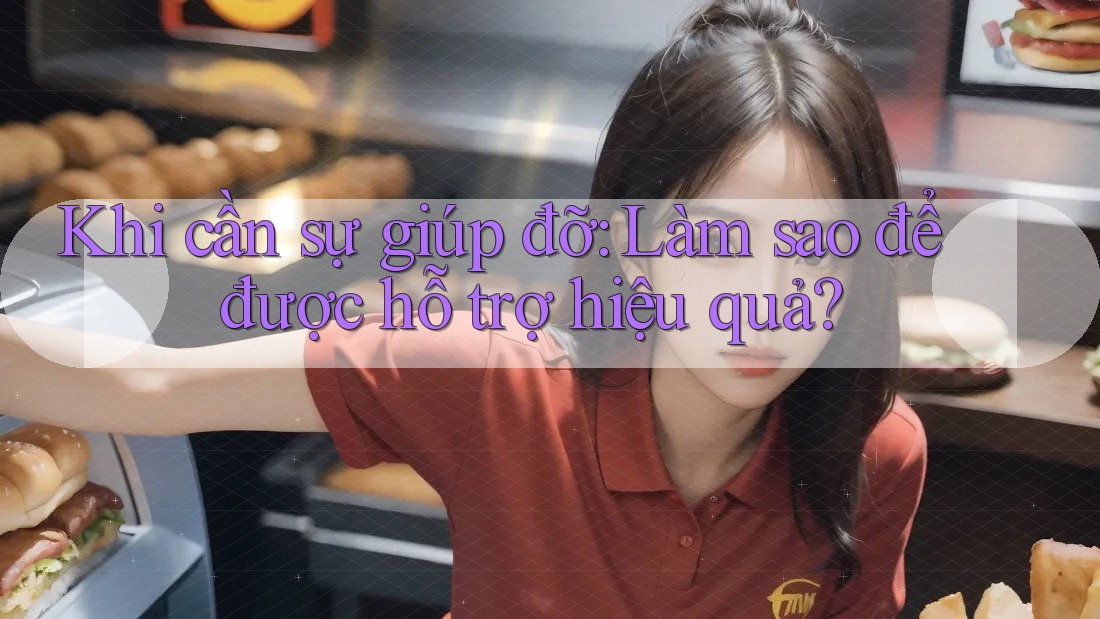Khi cần sự giúp đỡ: Làm sao để được hỗ trợ hiệu quả?