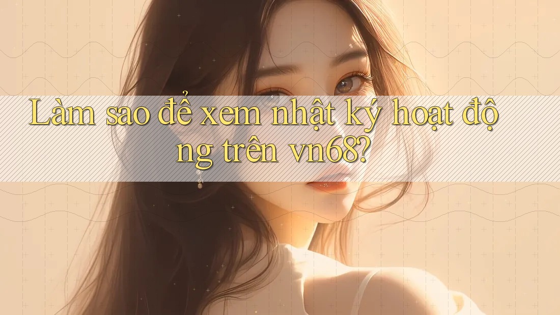 Làm sao để xem nhật ký hoạt động trên vn68?