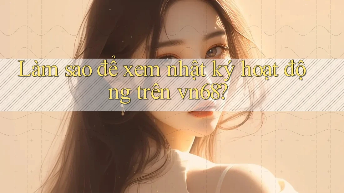 Làm sao để xem nhật ký hoạt động trên vn68?