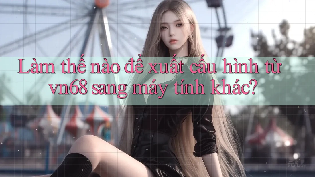 Làm thế nào để xuất cấu hình từ vn68 sang máy tính khác? Làm thế nào để xuất cấu hình từ vn68 sang máy tính khác?