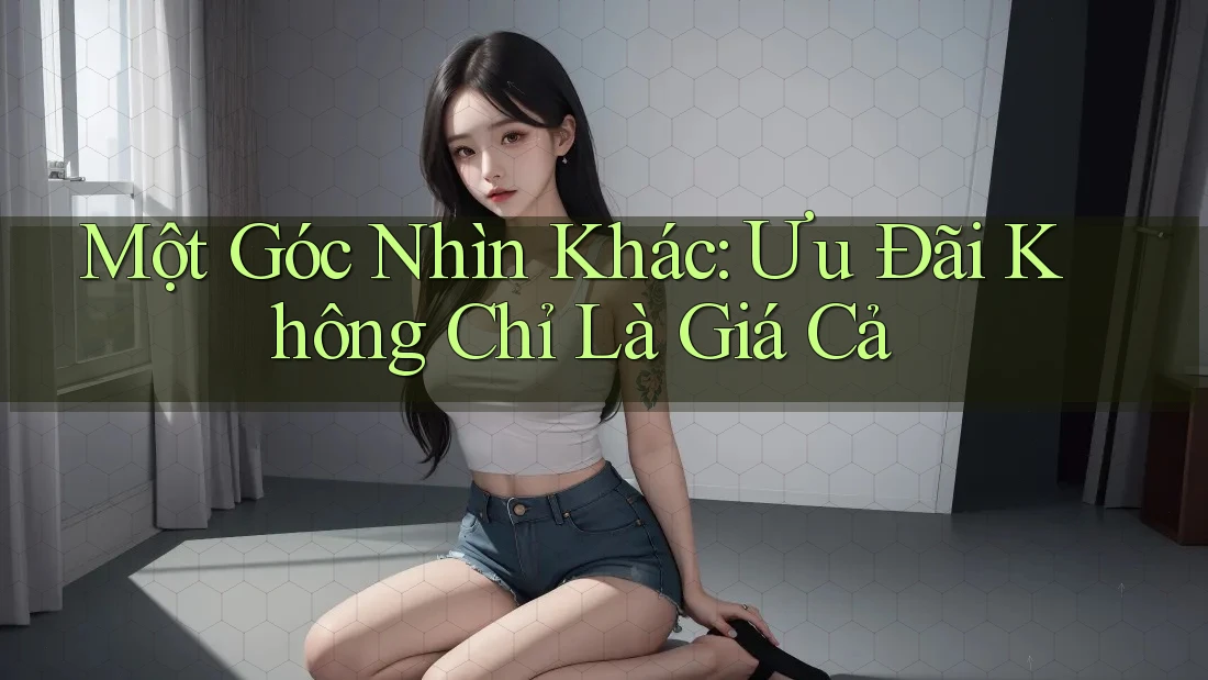 Một Góc Nhìn Khác: Ưu Đãi Không Chỉ Là Giá Cả Một Góc Nhìn Khác: Ưu Đãi Không Chỉ Là Giá Cả