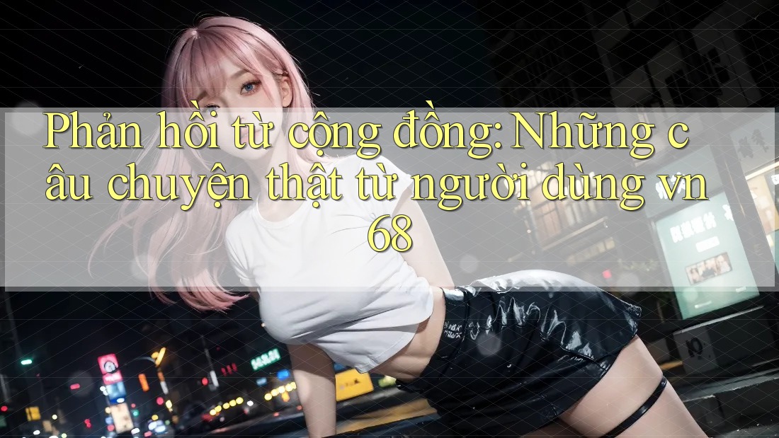 Phản hồi từ cộng đồng: Những câu chuyện thật từ người dùng vn68