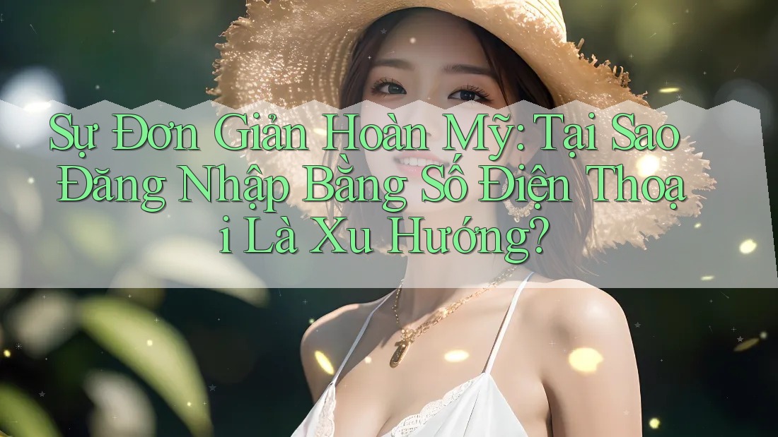 Sự Đơn Giản Hoàn Mỹ: Tại Sao Đăng Nhập Bằng Số Điện Thoại Là Xu Hướng?
