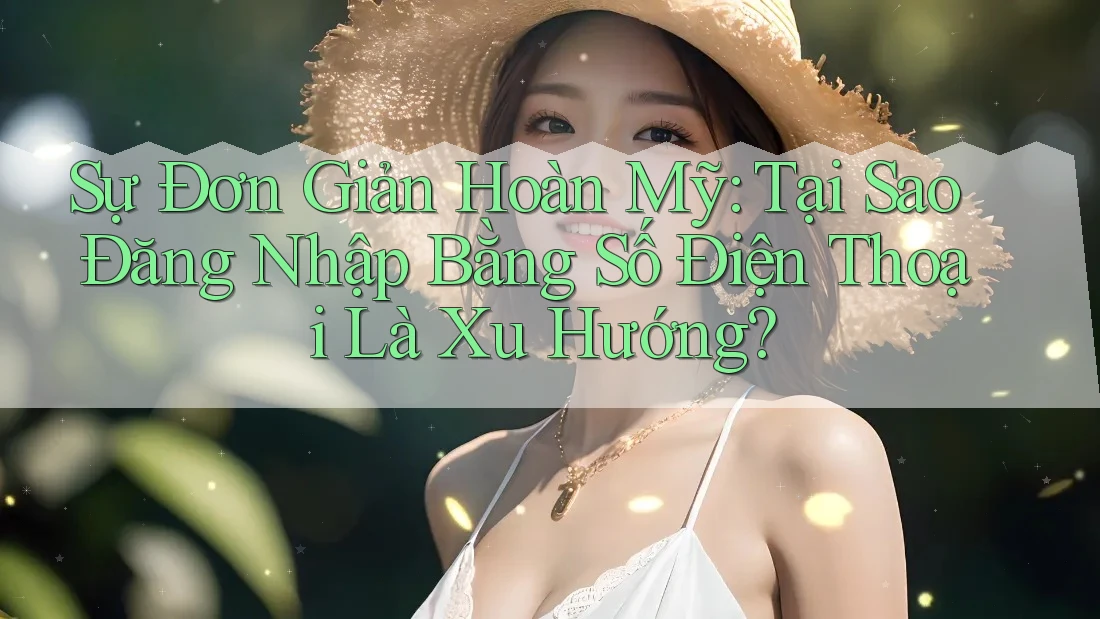 Sự Đơn Giản Hoàn Mỹ: Tại Sao Đăng Nhập Bằng Số Điện Thoại Là Xu Hướng?