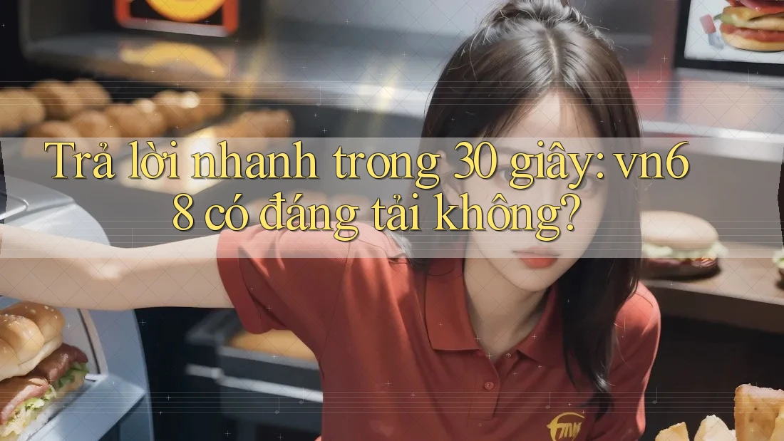 Trả lời nhanh trong 30 giây: vn68 có đáng tải không?