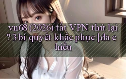 vn68 (2026) tắt VPN thử lại 3 bí quyết khắc phục đa chiều