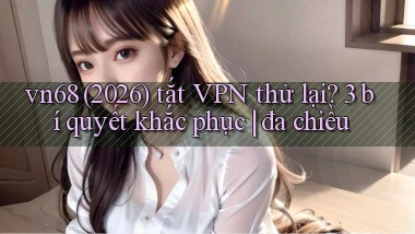 vn68 (2026) tắt VPN thử lại 3 bí quyết khắc phục đa chiều
