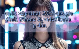 vn68 cập nhật 2025 cho gia đình iPhone 16, video hướng dẫn